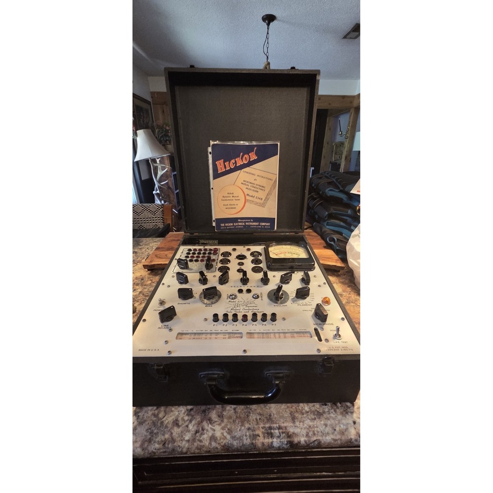 Hickok 534B Dynamic Mutual Conductance Tube Tester, Analyzer, UNIT WORKS